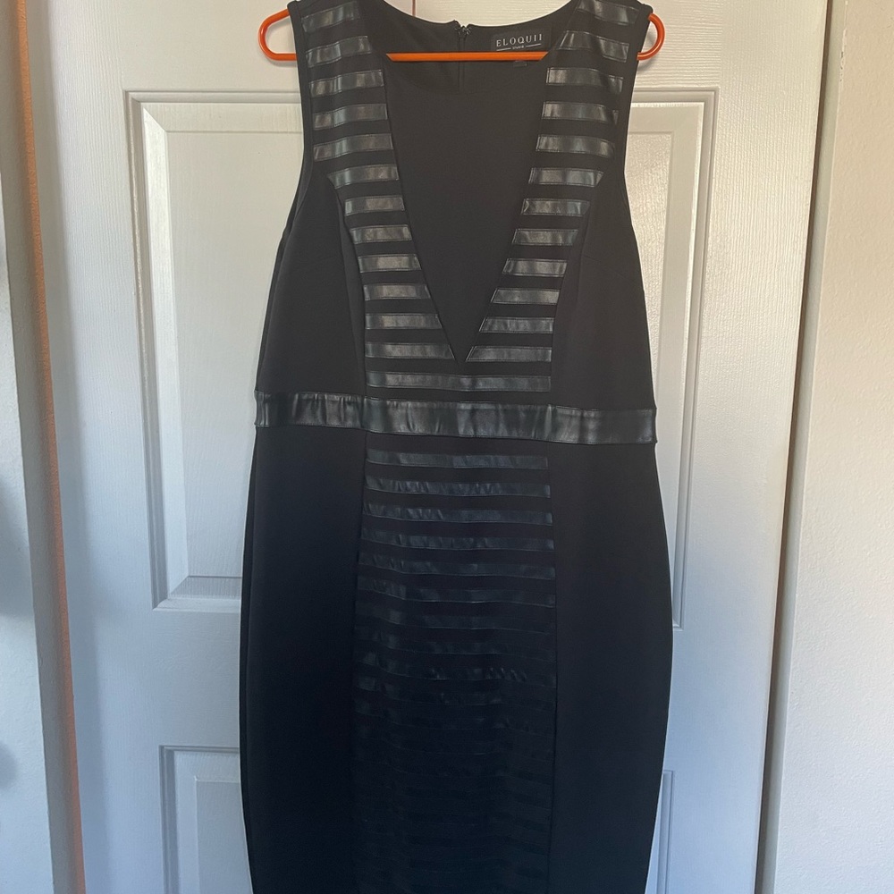 Sexy, plus size black dress.